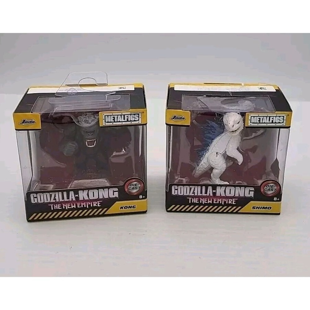 Godzilla x Kong The New Empire Metalfigs Jada COMPLETE Keychain SET OF 2